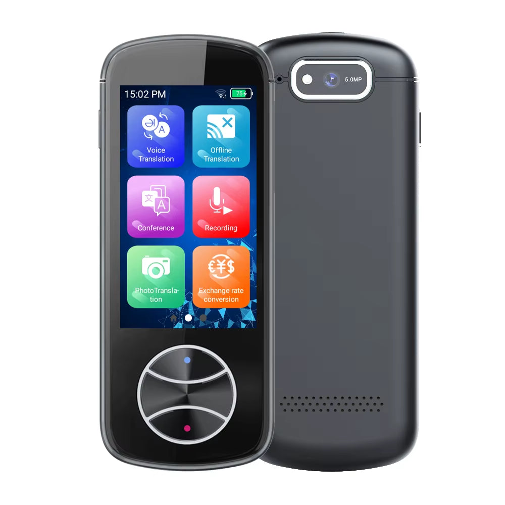 V10 Language Translator Device Smart Voice AI Translator Portable Audio Translator 137 Language in Real Time Offline Translator
