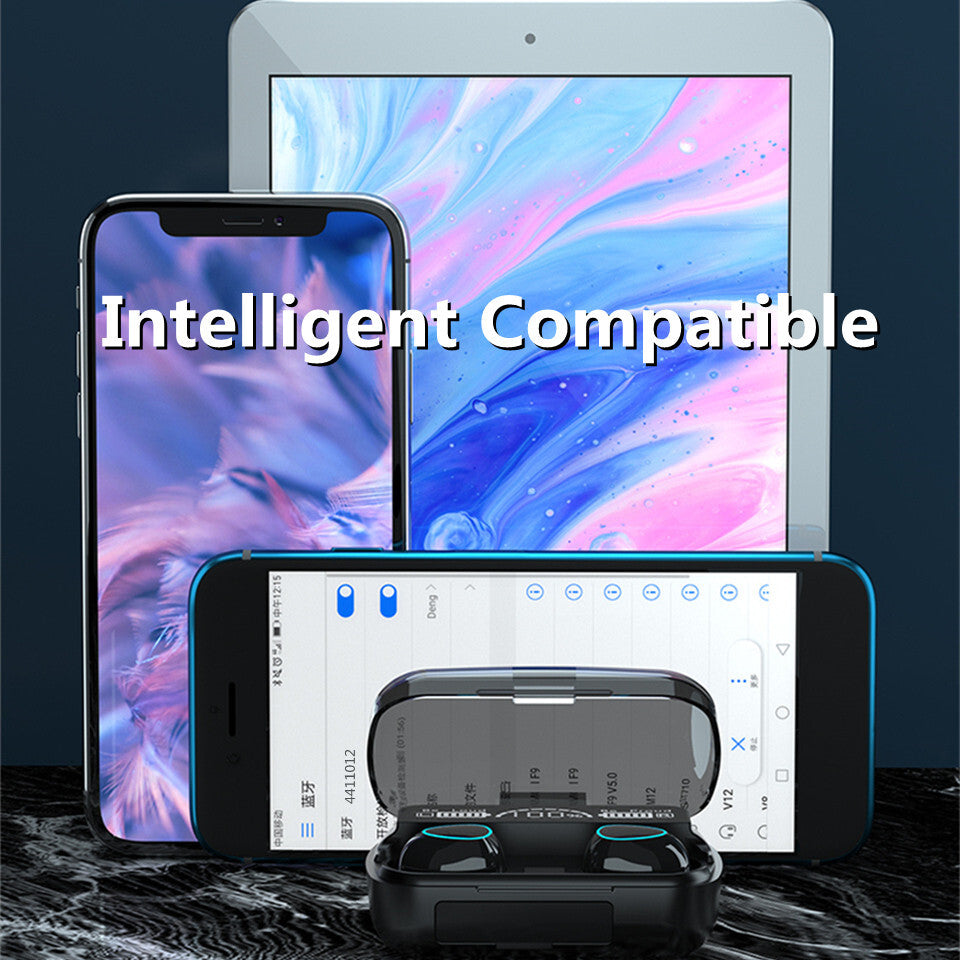 TWS Bluetooth Wireless Earbuds Waterproof Bluetooth 5.1 Headset Noise Cancelling