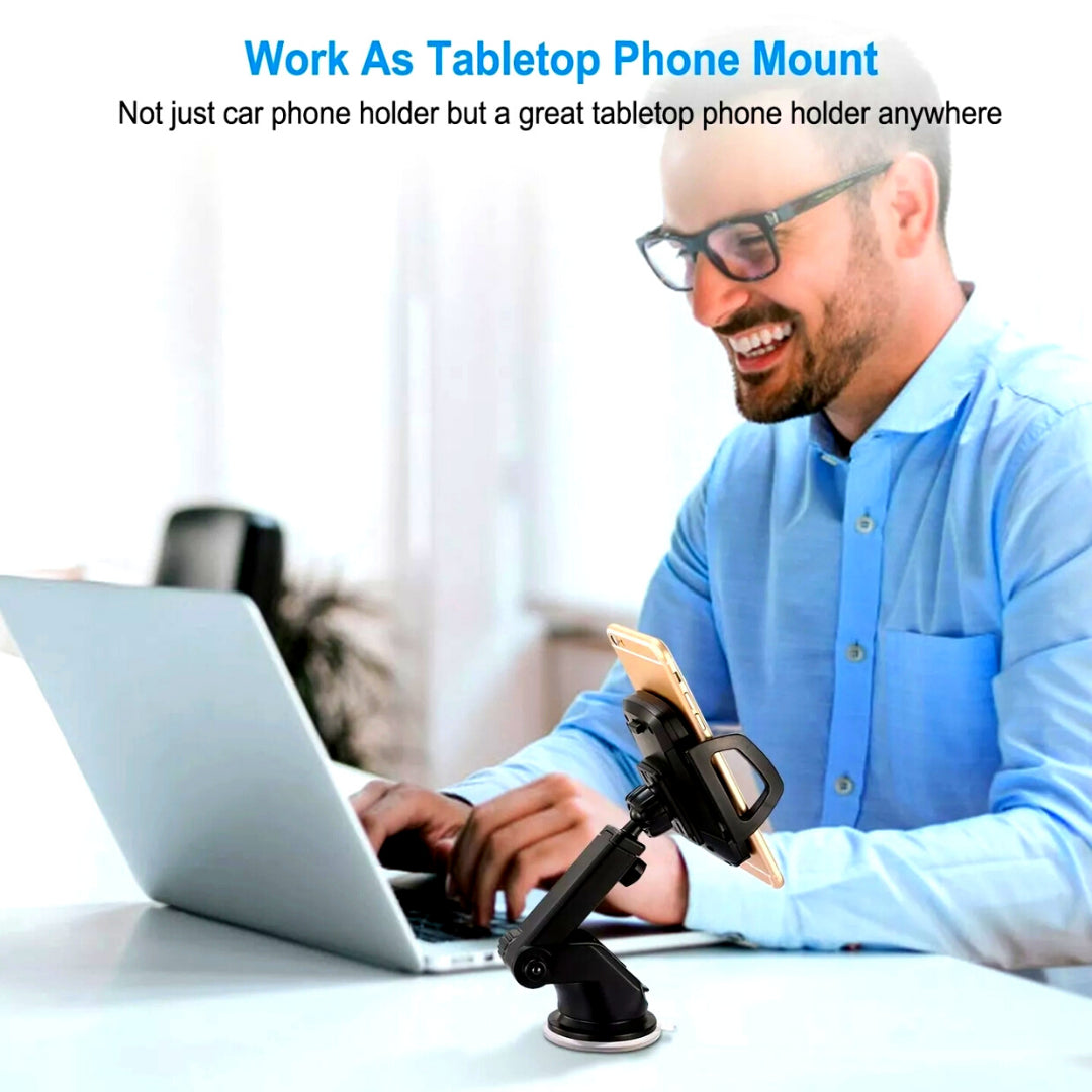 Base Para Poner Sujetar El Telefono En Carro Soporte Celular Movil GPS Coche 360