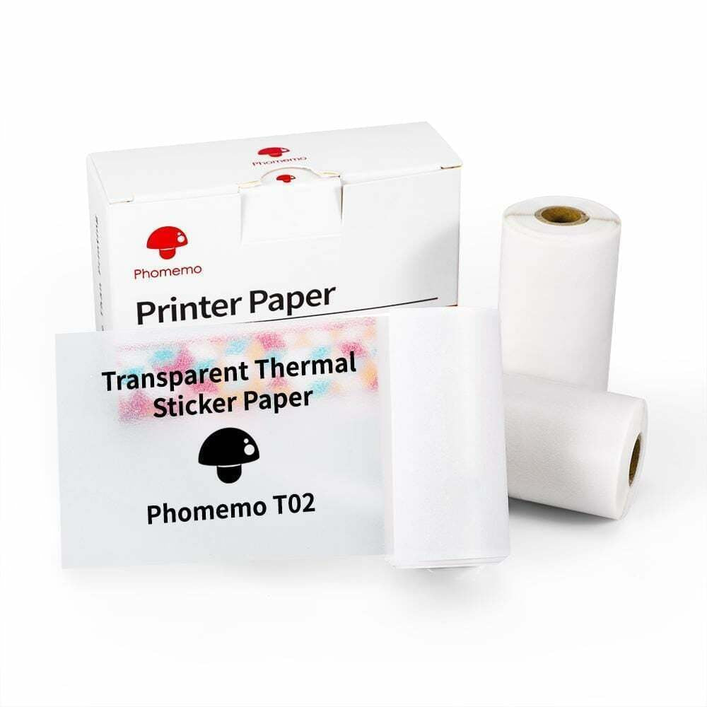 Phomemo Mini Pocket Thermal Printer Wireless Bluetooth Photo T02 or Label Paper
