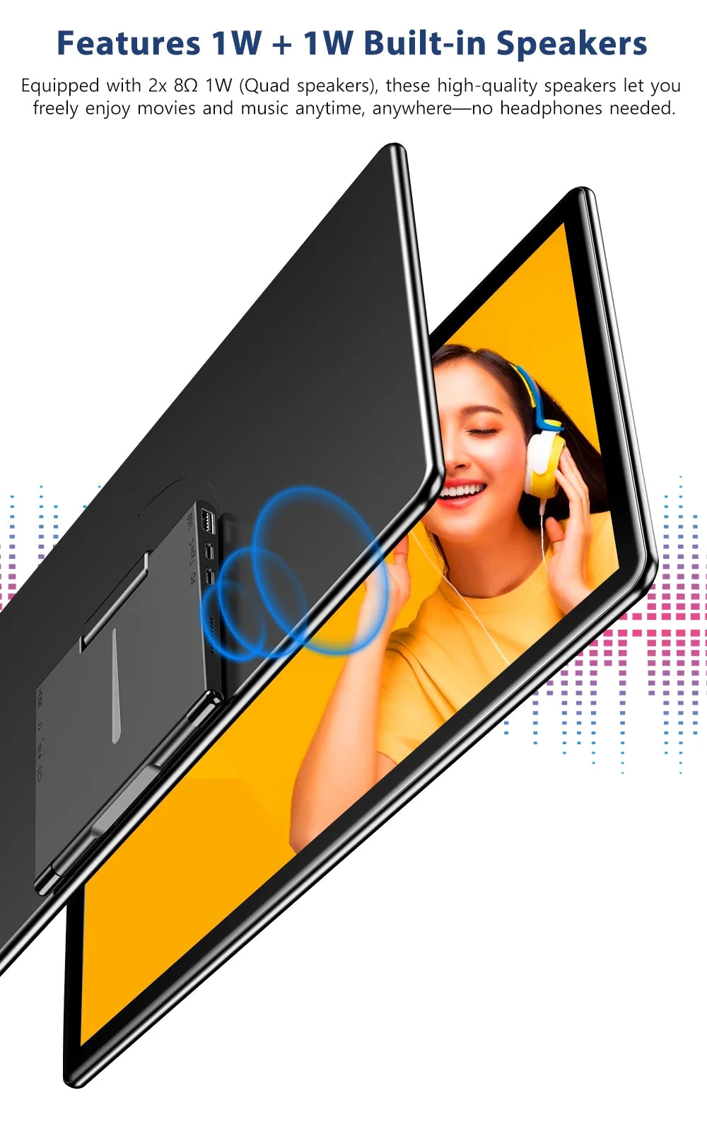 15.6" Portable Monitor Touchscreen W/ Kickstand, 2000:1 Contrast Ratio 1080P FHD Screen - Unify Y - Vertical Monitor