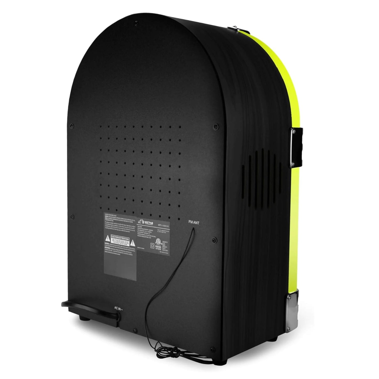 Victor Broadway II Desktop CD Jukebox with Multi-Color LED Lighting and FM Radio