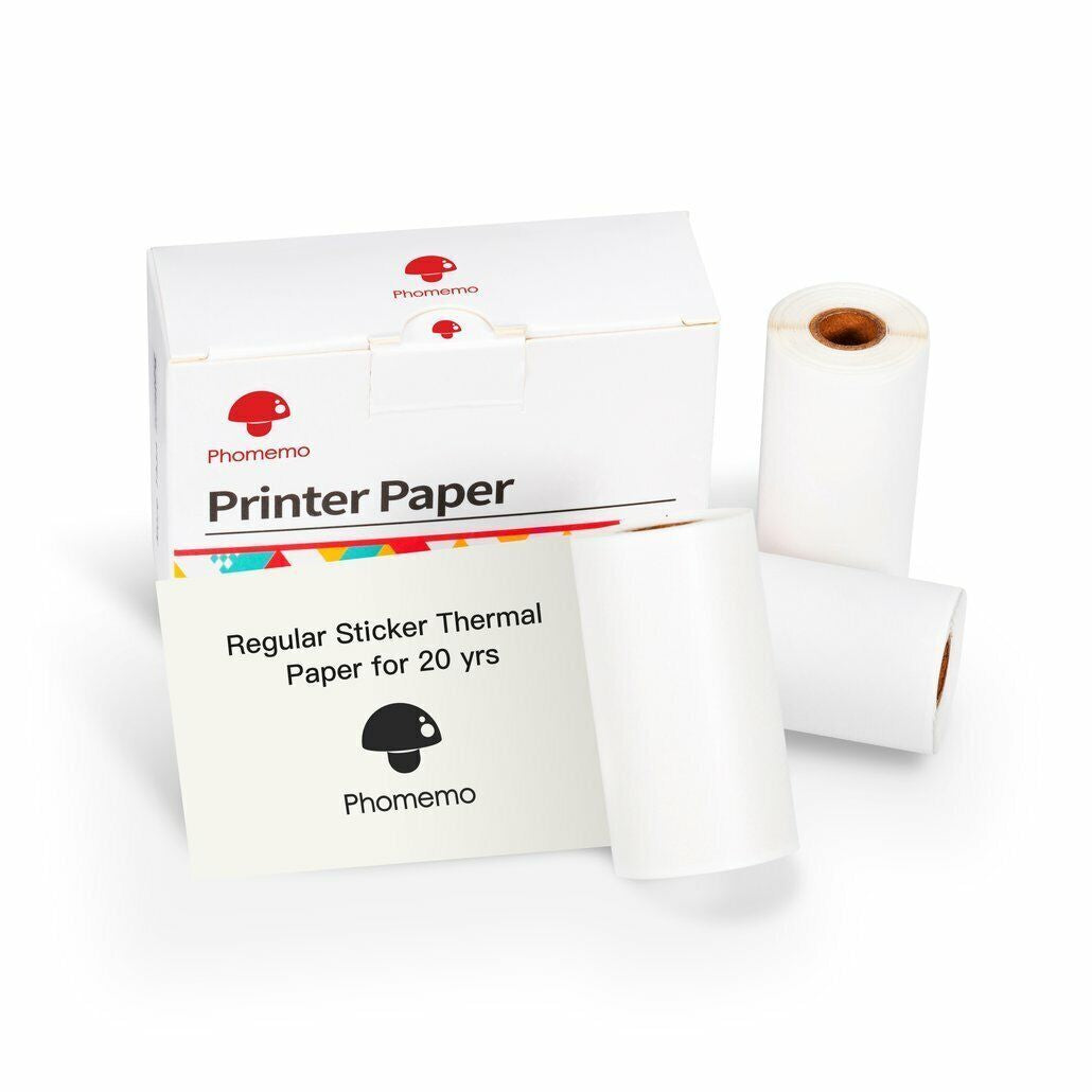 Phomemo Mini Pocket Thermal Printer Wireless Bluetooth Photo T02 or Label Paper
