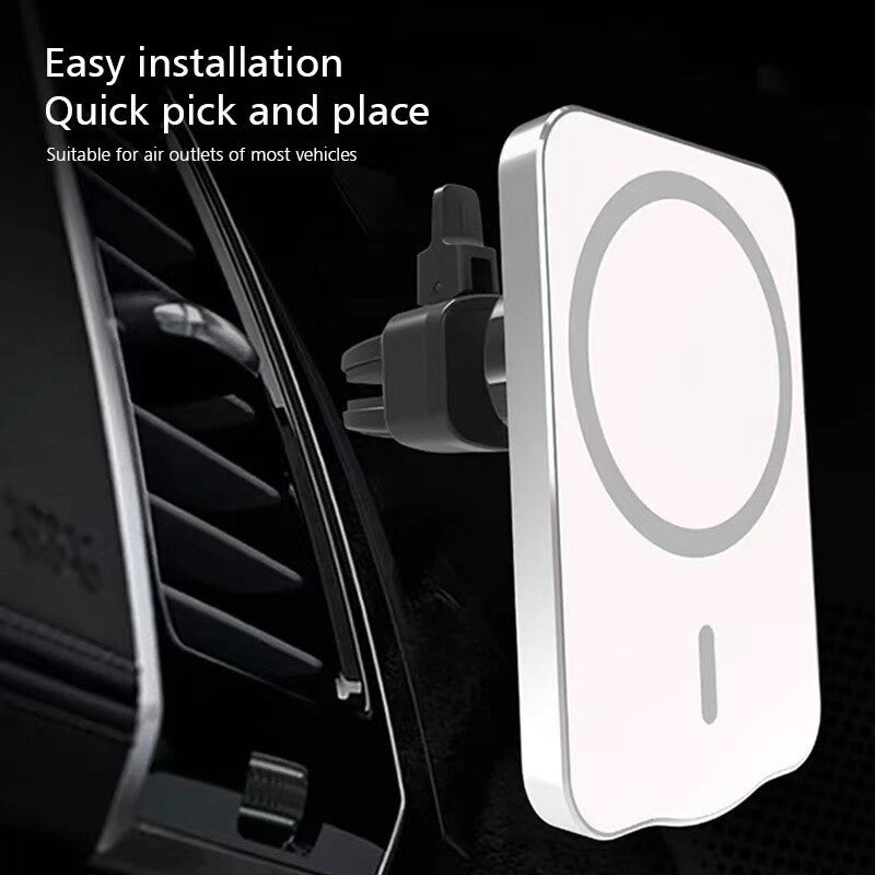 Car Wireless Fast Charger Magnetic Phone Mount Holder for Iphone 12 Pro MAX Mini