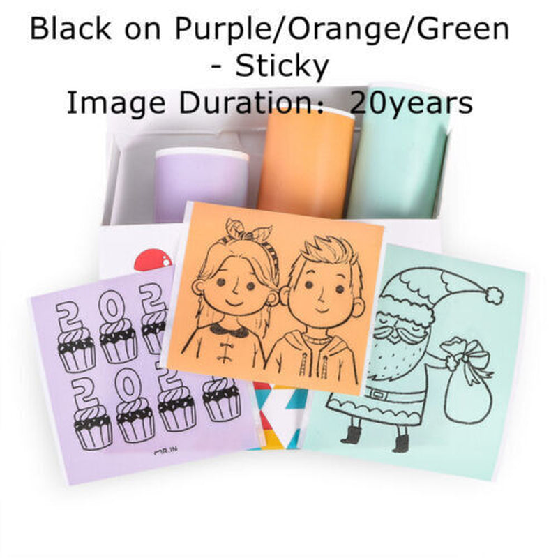 Phomemo Mini Pocket Thermal Printer Wireless Bluetooth Photo T02 or Label Paper