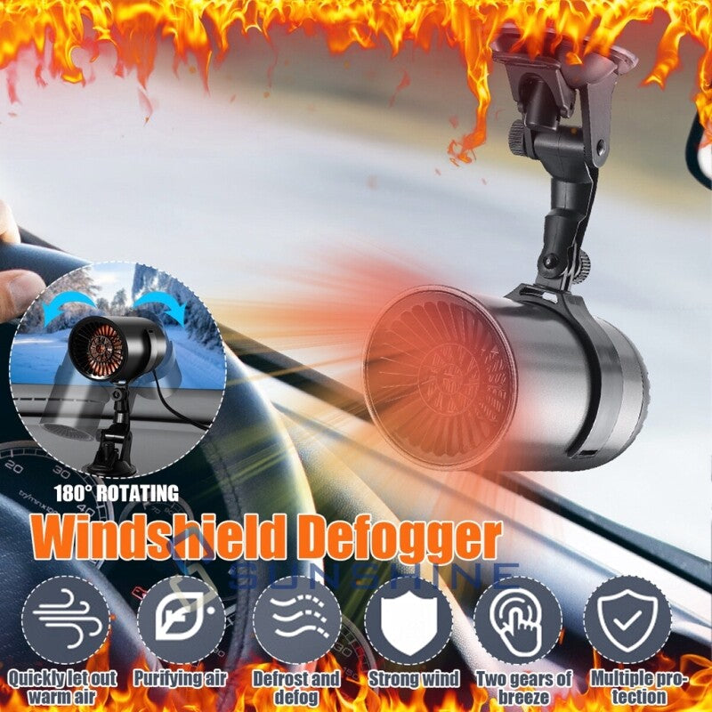 Plug in Cigarette Lighter Car Heater Internal Purify Air Heater Cooler Defogging