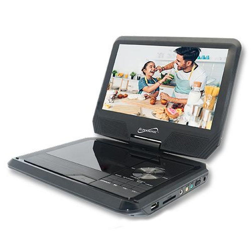 Supersonic 9" Portable DVD Player with Digital TV, USB and SD Inputs & Swivel Display (SC-259A)