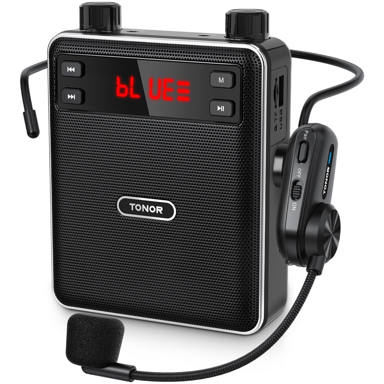 TONOR Voice Amplifier Wireless Microphone 25W, Portable Voice Amplifier for T...