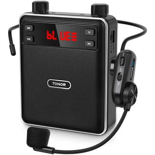 TONOR Voice Amplifier Wireless Microphone 25W, Portable Voice Amplifier for T...