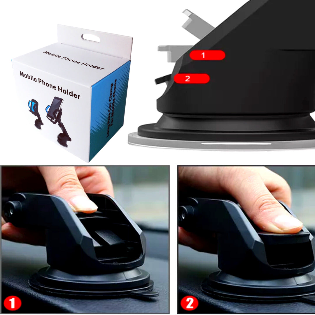 Base Para Poner Sujetar El Telefono En Carro Soporte Celular Movil GPS Coche 360