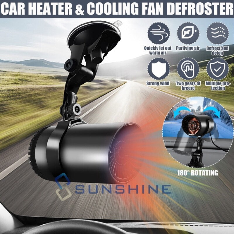 Plug in Cigarette Lighter Car Heater Internal Purify Air Heater Cooler Defogging