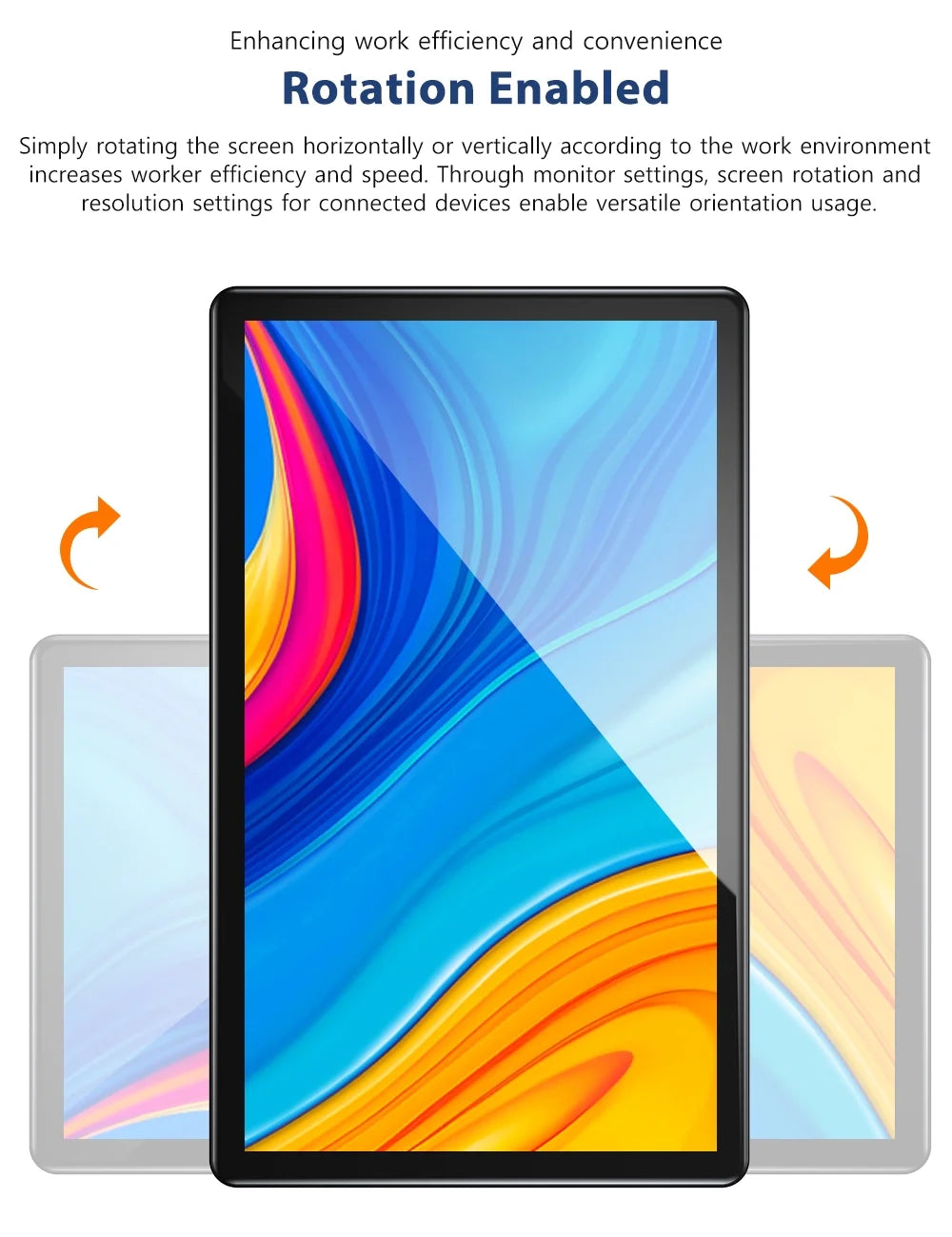 15.6" Portable Monitor Touchscreen W/ Kickstand, 2000:1 Contrast Ratio 1080P FHD Screen - Unify Y - Vertical Monitor