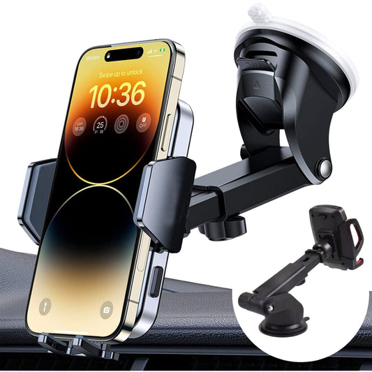 Base Para Poner Sujetar El Telefono En Carro Soporte Celular Movil GPS Coche 360