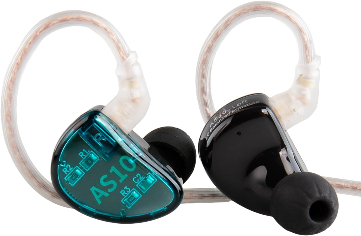 KZ AS10 in Ear Monitor Earbuds Headphone, Pure 5 Balanced Armature 5BA KZ Earbud