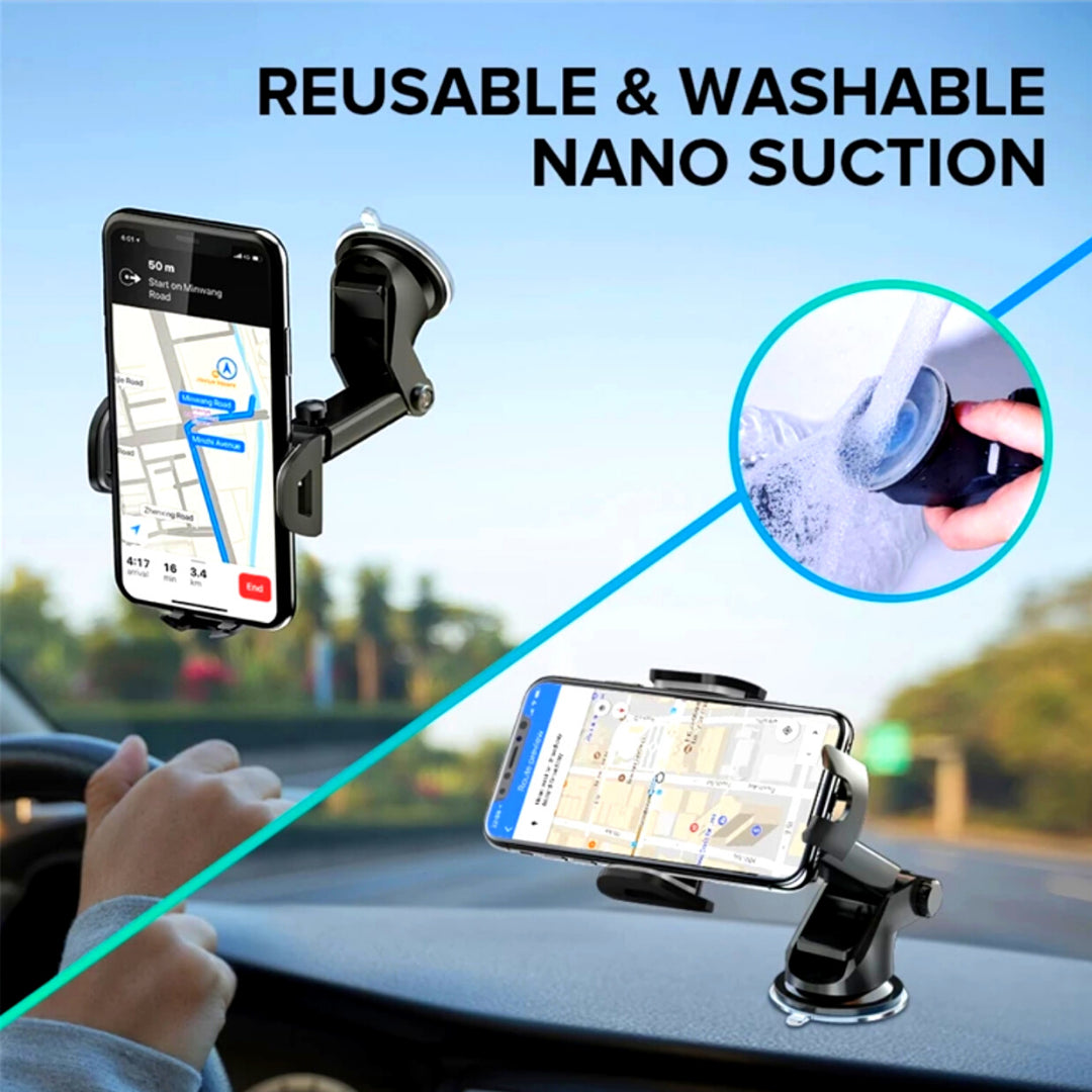 Base Para Poner Sujetar El Telefono En Carro Soporte Celular Movil GPS Coche 360