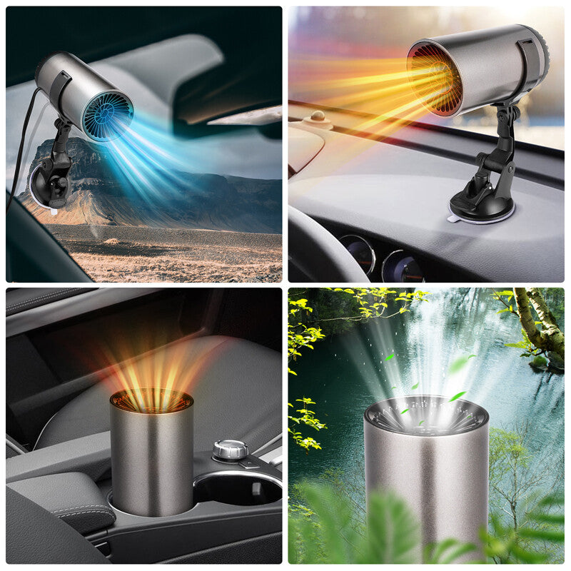 Plug in Cigarette Lighter Car Heater Internal Purify Air Heater Cooler Defogging