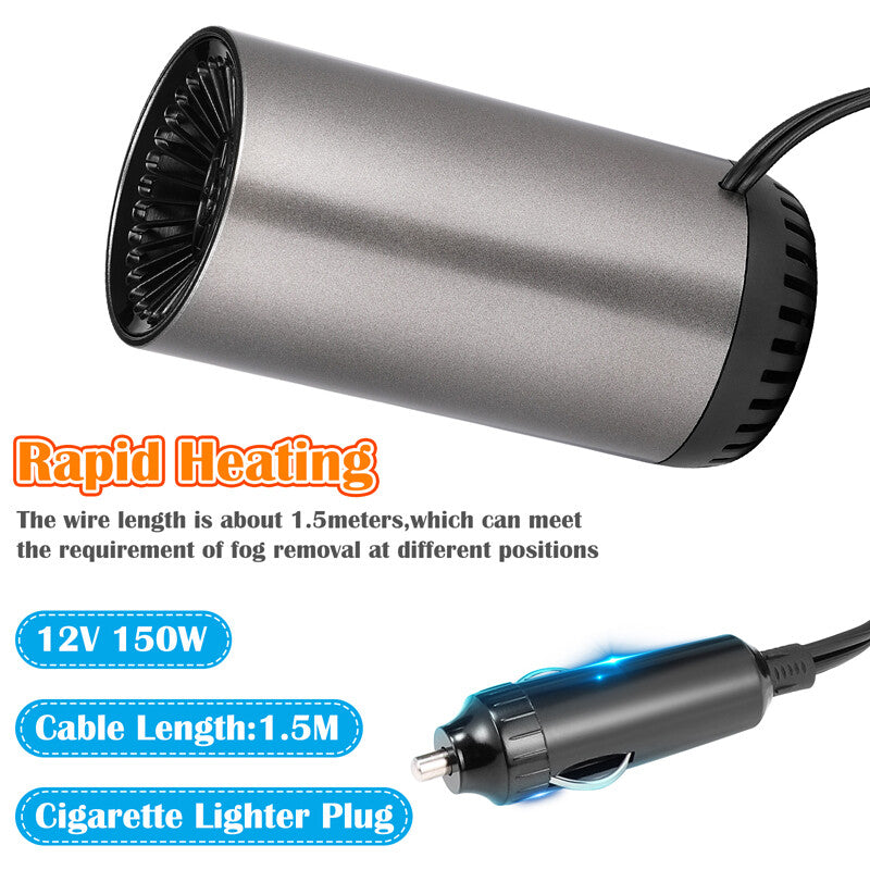 Plug in Cigarette Lighter Car Heater Internal Purify Air Heater Cooler Defogging