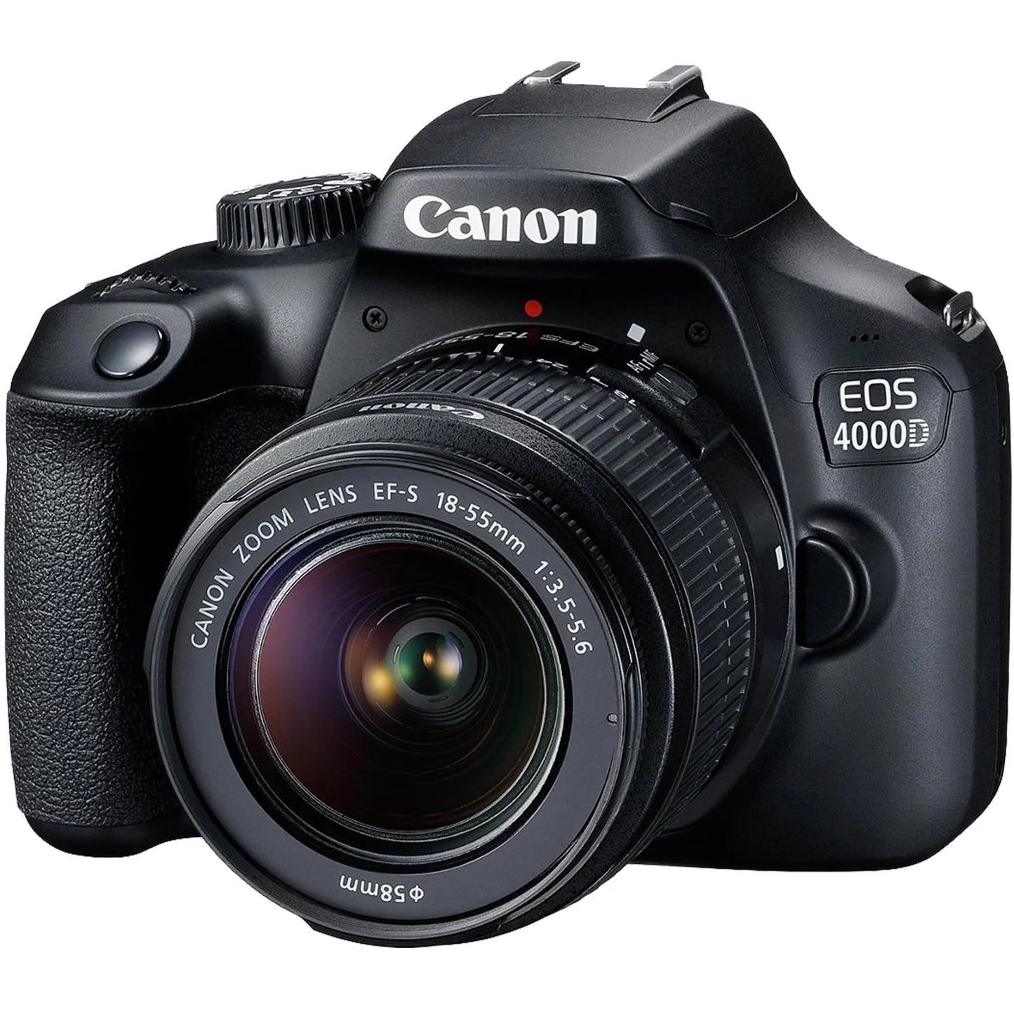 Canon EOS 4000D / Rebel T100 DSLR Camera + EF-S 18-55Mm Lens + Sandisk 64GB Memory Card +  Bundle (International Model)