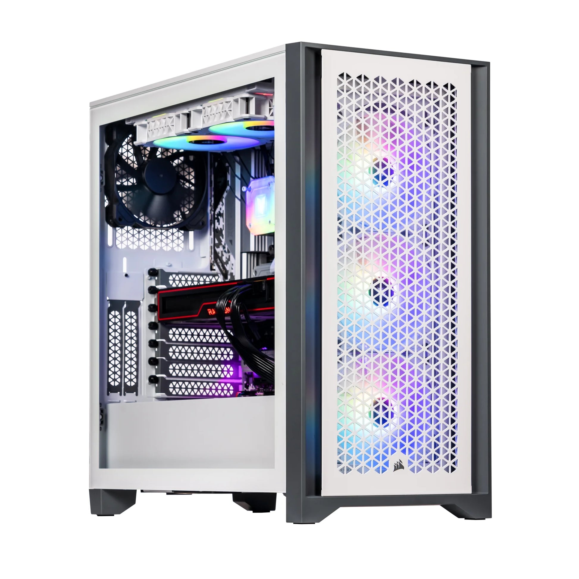 White Armix Prebuilt Gaming Desktop PC (AMD Ryzen 9 7900X 12-Core 4.7Ghz, Radeon RX 6900 XT 16GB, 64GB DDR5, 4TB Pcie SSD, 240Mm AIO, 1000W PSU, Killer Wifi 6E, Win10Home)