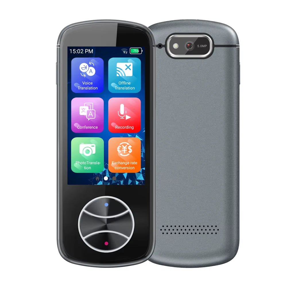 V10 Language Translator Device Smart Voice AI Translator Portable Audio Translator 137 Language in Real Time Offline Translator