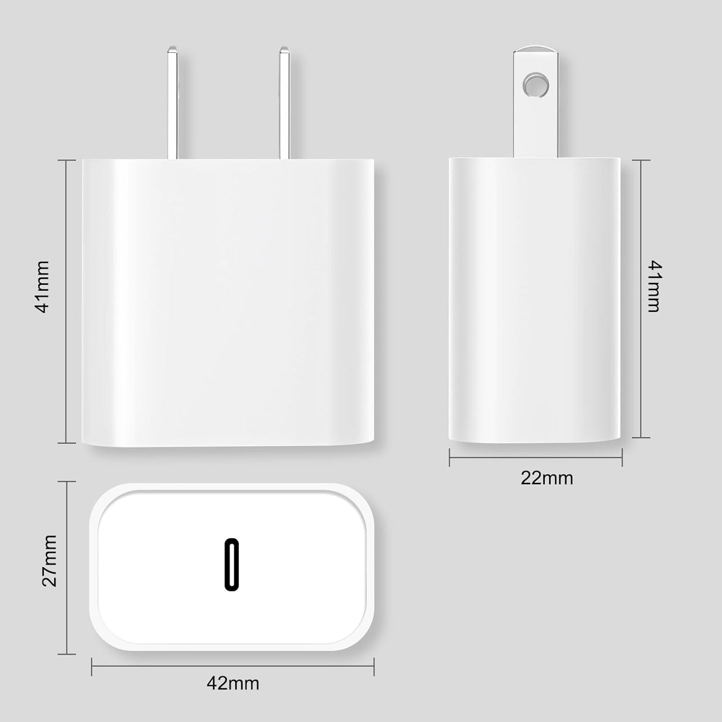 Wholesale 20W PD USB-C Fast Charger Adapter for Iphone 14/13/12/11/XR Pro Max