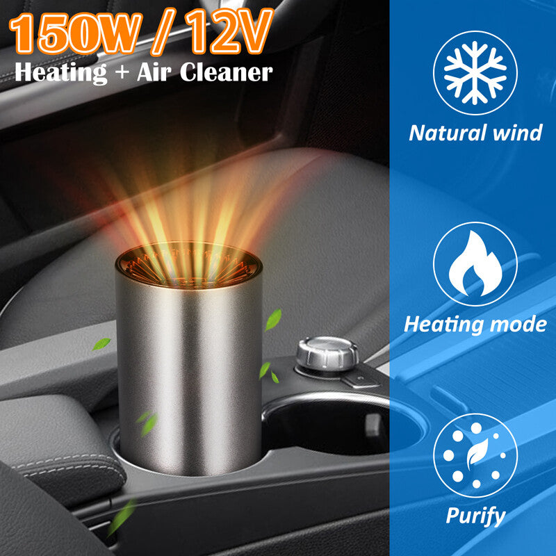 Plug in Cigarette Lighter Car Heater Internal Purify Air Heater Cooler Defogging