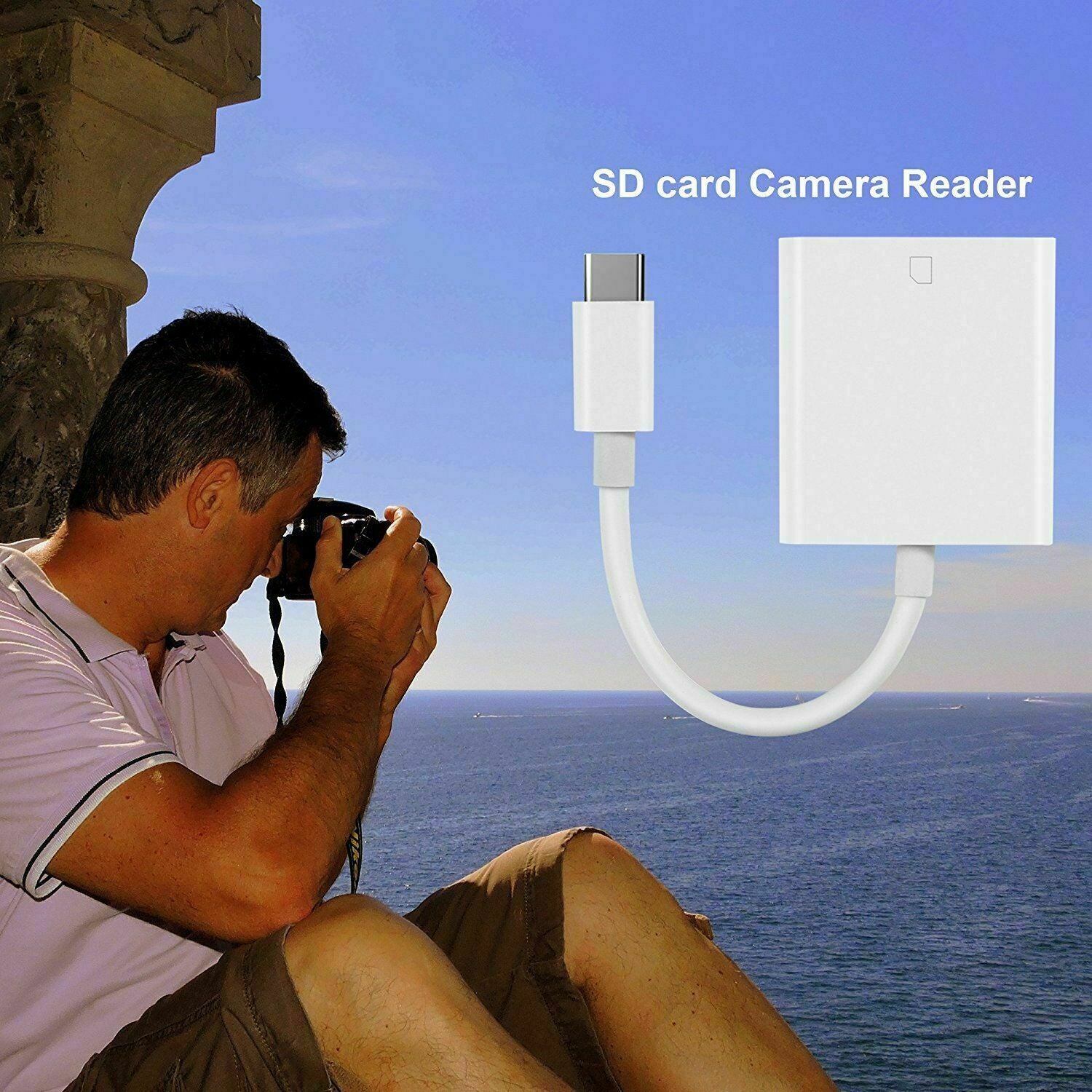 USB C SD Card Reader Type-C to SD Card Camera Reader Adapter for Android