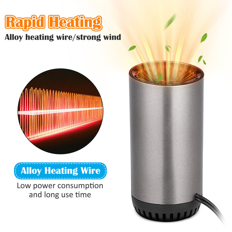 Plug in Cigarette Lighter Car Heater Internal Purify Air Heater Cooler Defogging