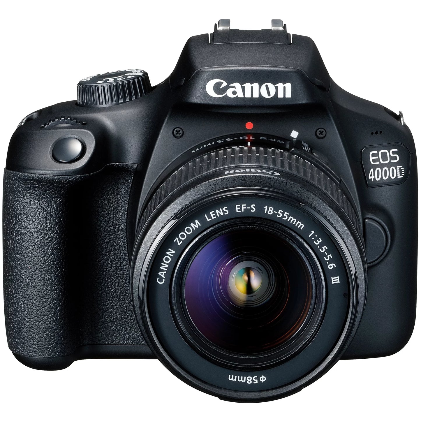 Canon EOS 4000D / Rebel T100 DSLR Camera + EF-S 18-55Mm Lens + Sandisk 64GB Memory Card +  Bundle (International Model)