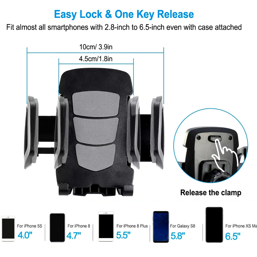 Base Para Poner Sujetar El Telefono En Carro Soporte Celular Movil GPS Coche 360