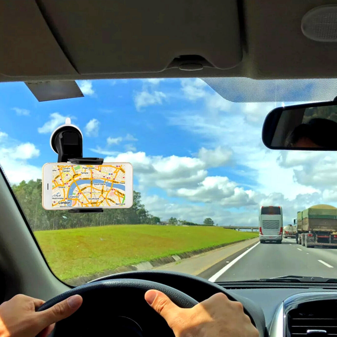 Base Para Poner Sujetar El Telefono En Carro Soporte Celular Movil GPS Coche 360